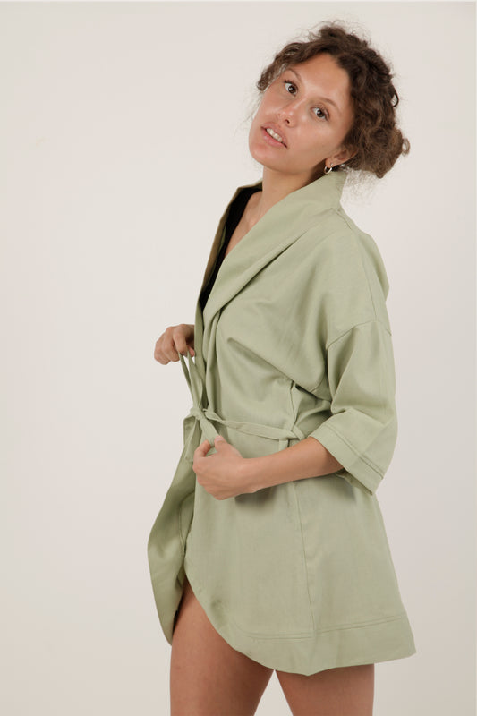 Natural Kimono - Mint