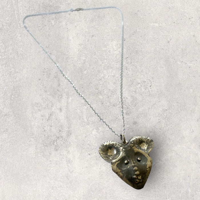 African Wild Dog Face Pendant