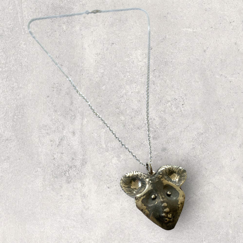 African Wild Dog Face Pendant