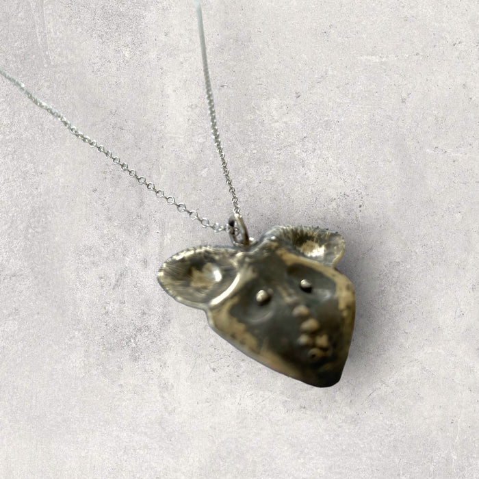 African Wild Dog Face Pendant