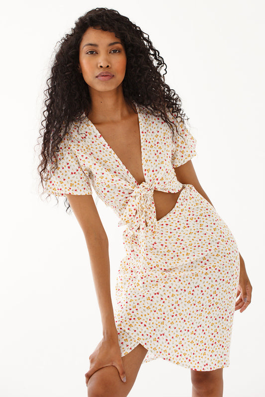 Floral Wrap Skirt