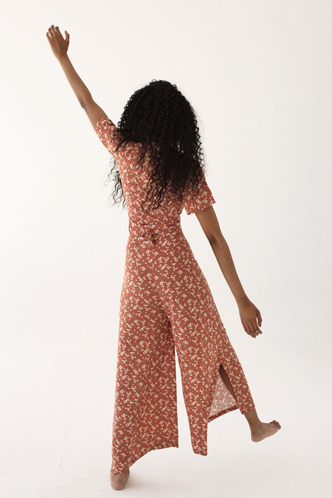 Floral Wrap Pants / Jumpsuit