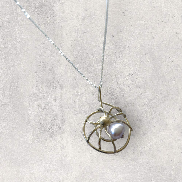 Pearl Spider Pendant