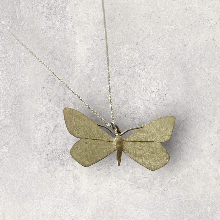 Brushed Butterfly Pendant