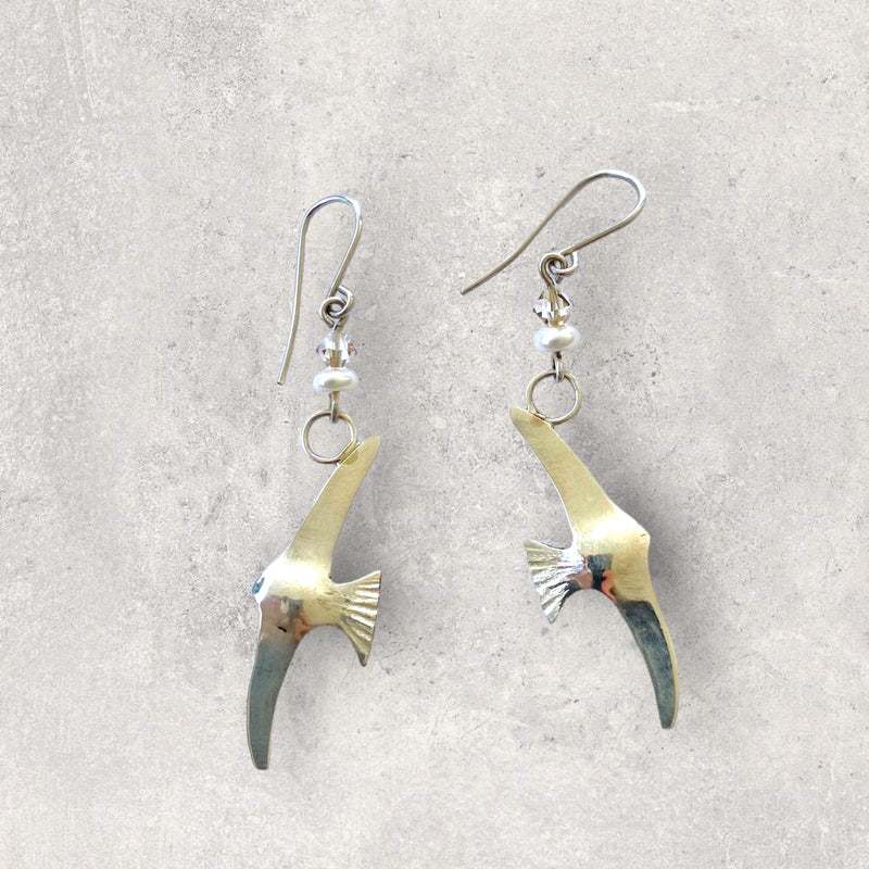 Large Swallow Earrings