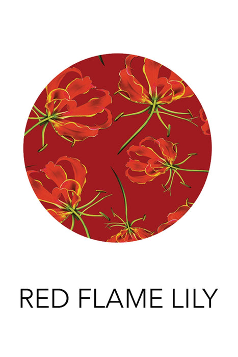 'Gabrielle' Dress - Red Flame Lily