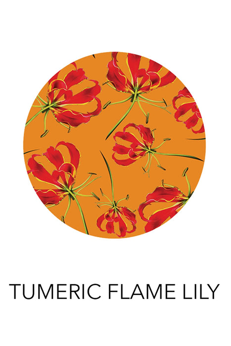 'Gabrielle' Dress - Tumeric Flame Lily